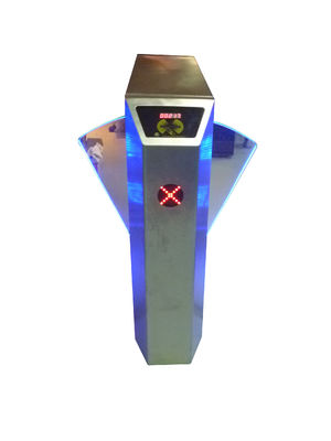 Remote Control Wing Access Control Turnstiles with Light Alarm Function for Residential CE