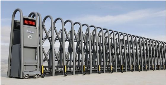Intelligent Wireless Motorized Collapsible Metal Auto Retractable Gates IP 44