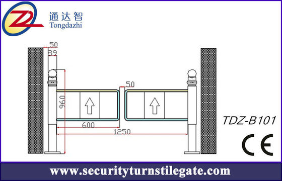 Mechanical Manual Supermarket Turnstile Swing Gate Turnstile for Bank