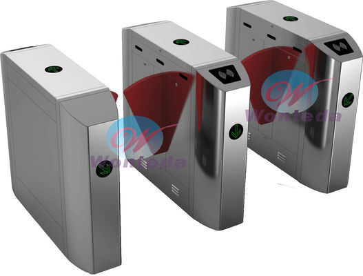Estábulo que corre a porta inoxidável da barreira da segurança da porta automática da barreira da aleta do controlo de acessos