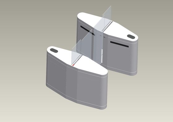 Listrik Brushed Half Height Optical pintu putar Gerbang Untuk kursi roda Akses W900mm