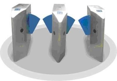 Intérieur deux directionnels Barcode aile accès contrôle tourniquets pour état foires RS232 CE OEM