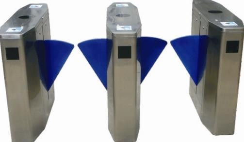 Intérieur deux directionnels Barcode aile accès contrôle tourniquets pour état foires RS232 CE OEM