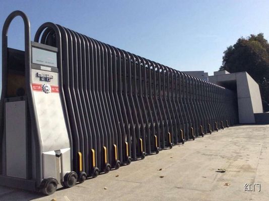 Segurança retrátil elétrica da porta da liga de alumínio para a porta da rua da fábrica