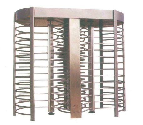 304 Stainless Steel 2 Lane pełnej wysokości Turnstiles pojedyncze lub podwójne Way Opcjonalnie 2300mm Wysokość