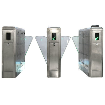 मेट्रो स्टेशनों के लिए एंटी पीछा समारोह के साथ 110V / 220V स्टेनलेस स्टील फ्लैप बैरियर गेट