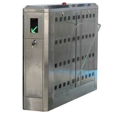 मेट्रो स्टेशनों के लिए एंटी पीछा समारोह के साथ 110V / 220V स्टेनलेस स्टील फ्लैप बैरियर गेट