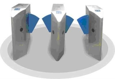 Intérieur deux directionnels Barcode aile accès contrôle tourniquets pour état foires RS232 CE OEM