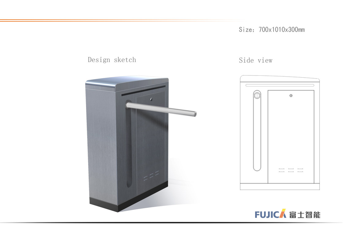 Porte automatique de barrière de tourniquet de bras de baisse de sécurité pour le contrôle d'accès d'entrée
