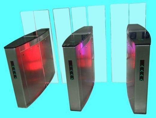 Gates adjustable optical turnstiles with auto reset, remote control function for entrance