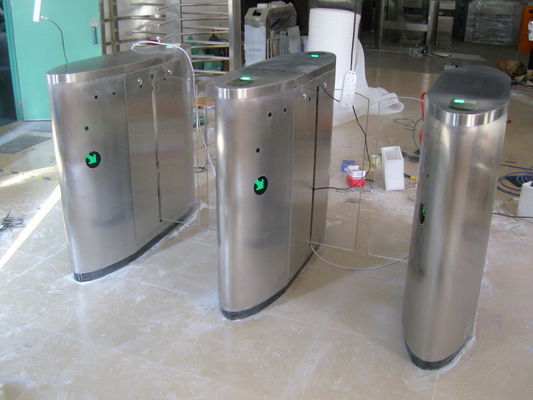 304 stainless steel optical turnstiles indoor / outdoor with RS485 communication interface