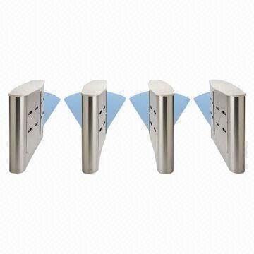 Optical Turnstiles/Flap Barriers/Speed Gates with IP65 Rating and One-way Card Reading