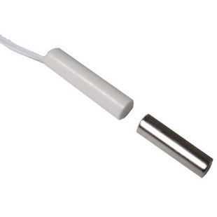 ABS White Brown φ6.8 * 27mm Magnetic Alarm Contacts Recessed Mounted