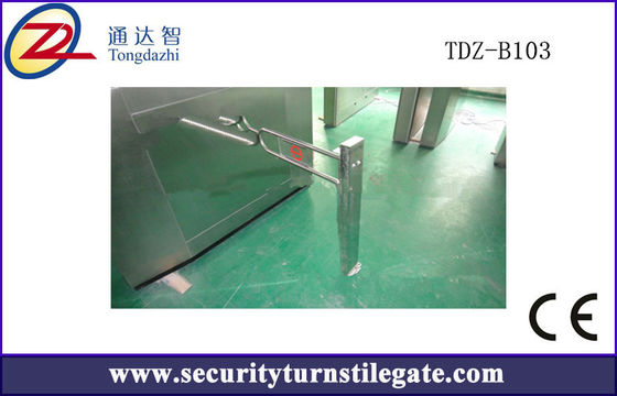 Manual SS304 Single Portable Turnstiles with relay signal For Reading Hall