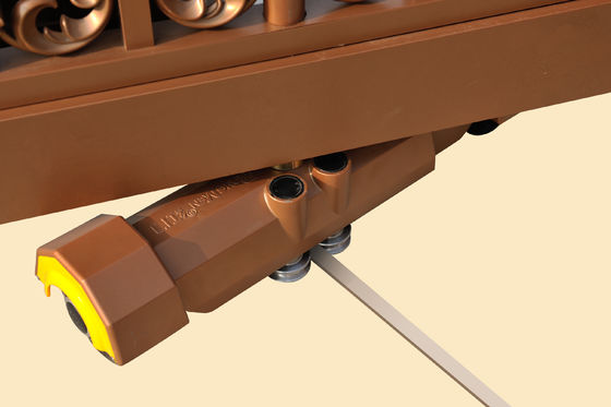 Trackless Aluminium Alloy Telescopic Sliding Gate With EMO Button