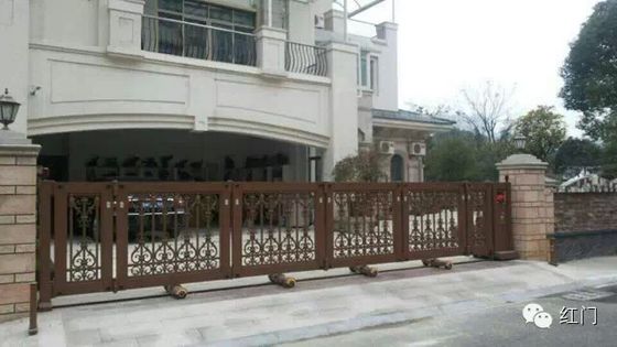 Classical Aluminium Alloy Folding Telescopic Sliding Gate With Remote Control