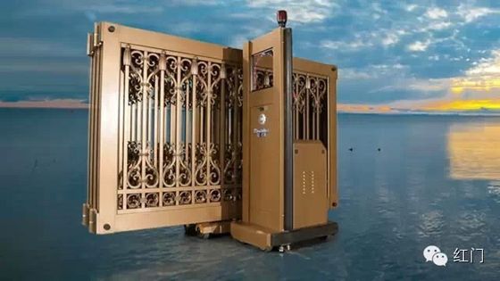 Classical Aluminium Alloy Folding Telescopic Sliding Gate With Remote Control