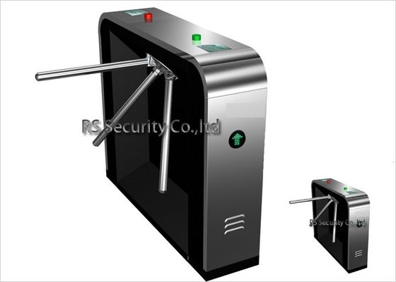High Security Heavy Duty Waist Height Turnstile Black Shape IR Sensor Barrier