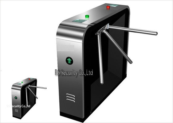 High Security Heavy Duty Waist Height Turnstile Black Shape IR Sensor Barrier