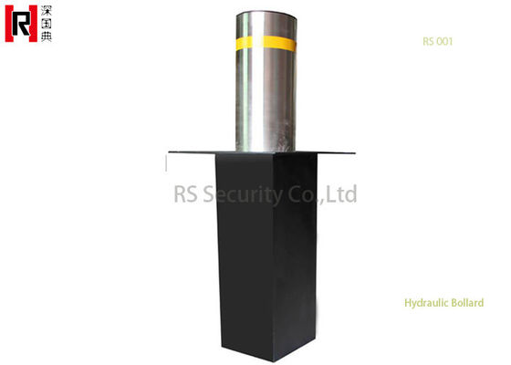 Black Auto Remote Road Traffic Hydraulic Bollards For Traffic Safety